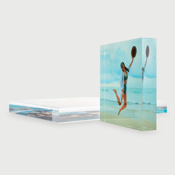 Custom acrylic photo blocks