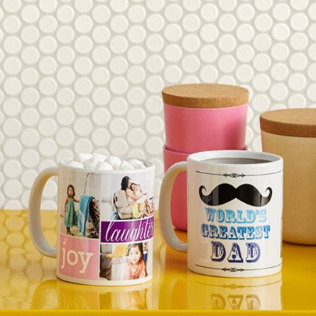 Custom photo mugs