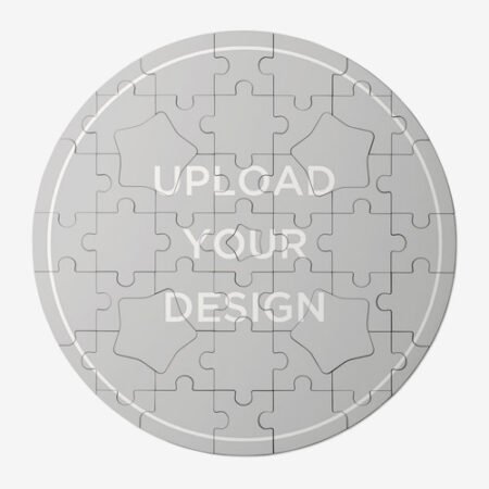 Upload your own design photo circle puzzle