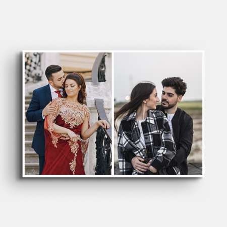 Personalized Photo Collage Landscape 2 Pictures