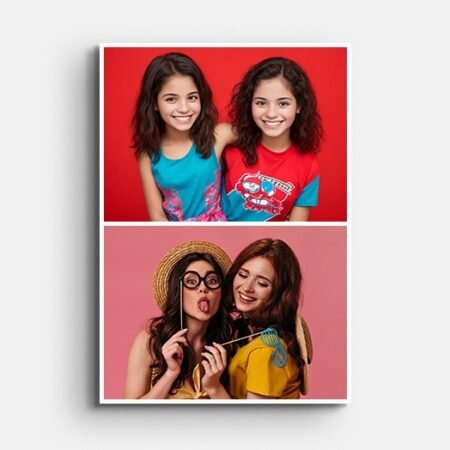 Personalized Photo Collage Portrait 2 Pictures