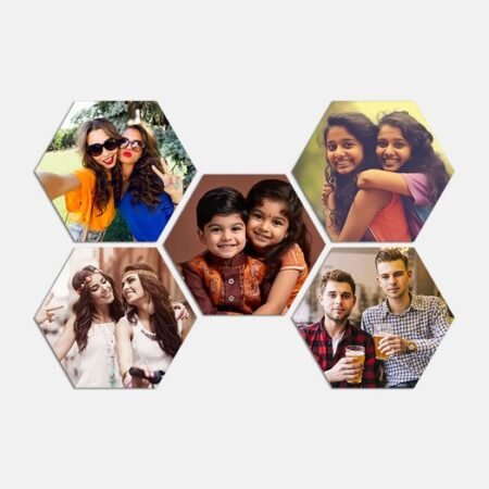 Hexagon Canvas Set of 5