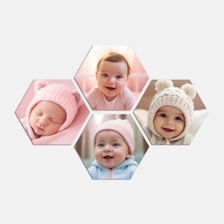 Hexagon Canvas Set of 4