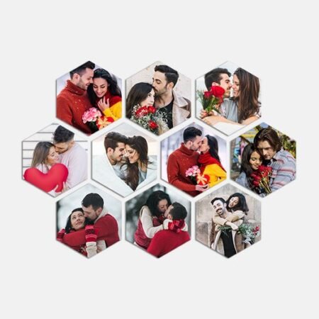 Hexagon Canvas Set of 10