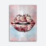 bouquet-lips-canvas-wall-art
