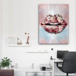 bouquet-lips-canvas-wall-art