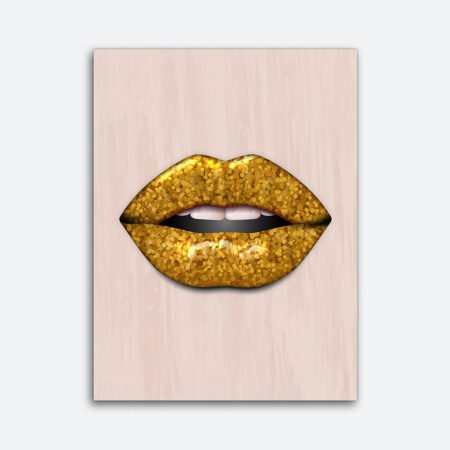 Cubism Lips Wall Art