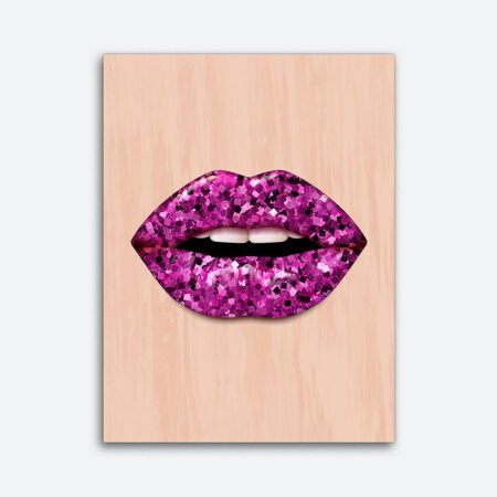 Empty Calories Lips Wall Art