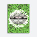 money-lips-canvas-wall-art