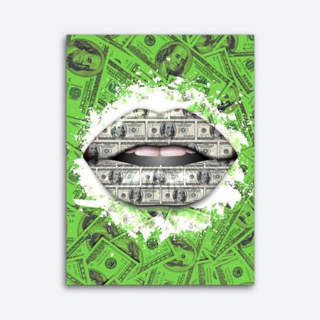 Money Lips Wall Art