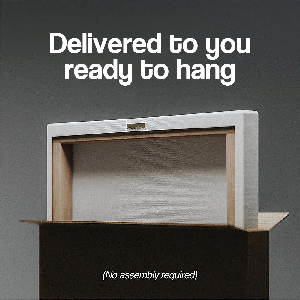 Delivered to you ready to hang Delivered to you ready to hang