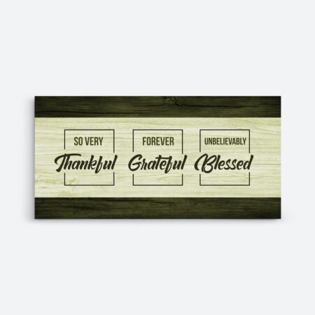 Thankful Forever Wall Art Canvas