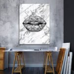 white-diamond-lips-canvas-wall-art