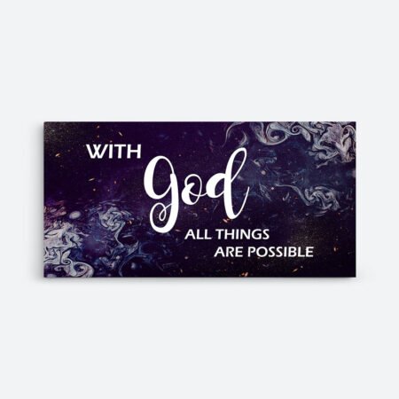 With God All Things Are Possible Wall Art